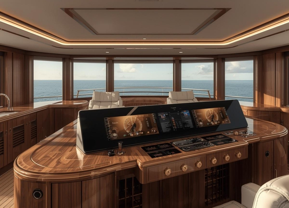 THE GOLDEN RULES OF SUPERYACHT HELM DESIGN: INTEGRATING AESTHETICS AND BESPOKE TECHNOLOGY